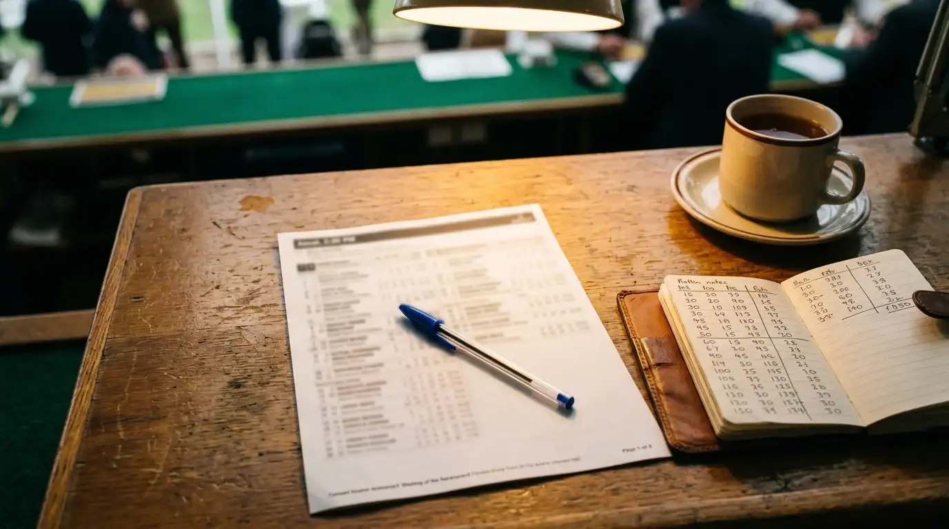 UK horse racing place terms table showing how many places are paid by runner count